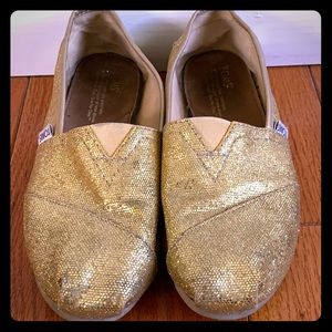 Gold Sparkle Toms